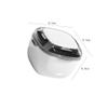 1 Piece Denture Case Box 2 Layers Denture Bath Box Case Square Dental Box Case False Teeth Storage Case Box Denture Cup with Basket Net Container Holder, White view 2