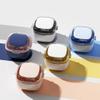 1 Piece Denture Case Box 2 Layers Denture Bath Box Case Square Dental Box Case False Teeth Storage Case Box Denture Cup with Basket Net Container Holder, White view 3