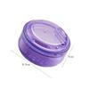 1 Piece Denture Case Box 3 Layers Denture Bath Box Case Round Dental Box Case False Teeth Storage Case Box Denture Cup with Basket Net Container Holder, Purple view 2