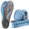 2 Pair 4D Cloud Technology Insole Super Soft Comfort Insoles, U-Shape Memory Foam Insoles, 4D Cloud Insole for Women Men Shock-Absorbing Foot Support Insoles (Blue) (Blue, Men 8-8.5/Women 9.5-10) view 1