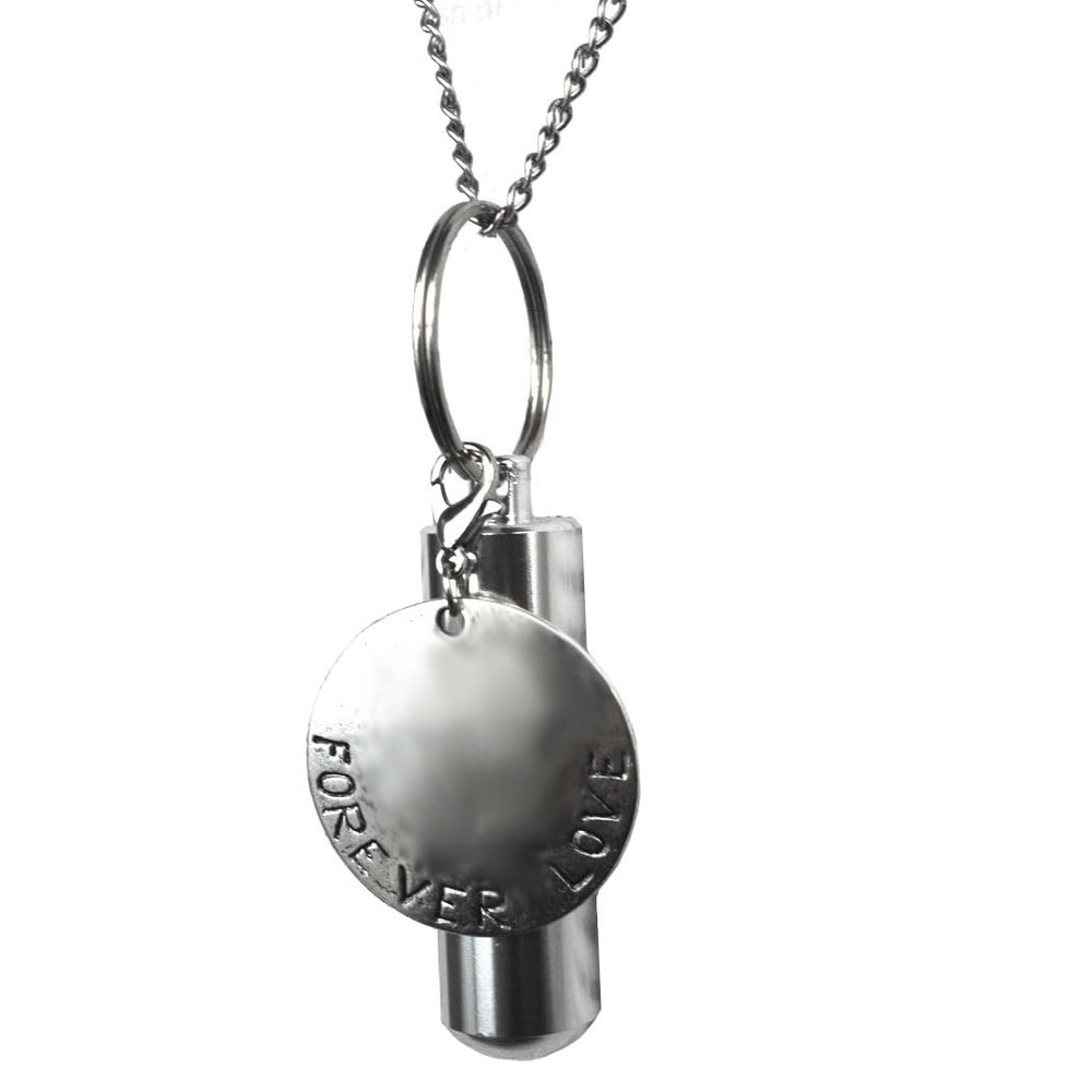 Forever Love Stainless Steel | Unisex | Forever Love Cremation Jewelry for Men | Mens Jewelry | Necklace | Ash Necklace | Capsule