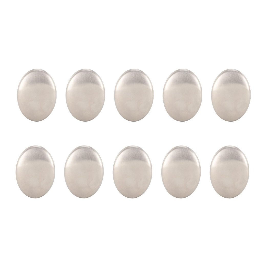 Bewinner Stainless Steel Soap, Metal Soap Bar, Metal Odor Remover Bar Eliminating Smells Like Fish Onion Garlic Scents from Hands and Skin, Suitable for Kitchen (10pcs)