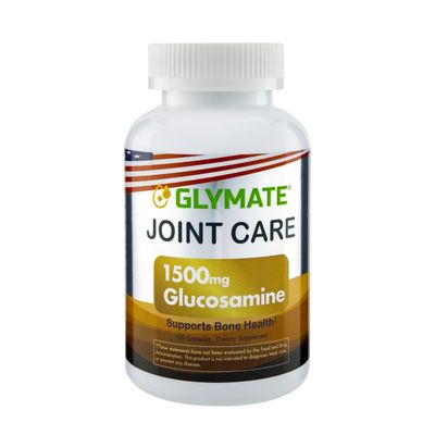 Glymate Dietary Supplement 1500mg Glucosamine Capsules - Support Joint Health - 120 Count