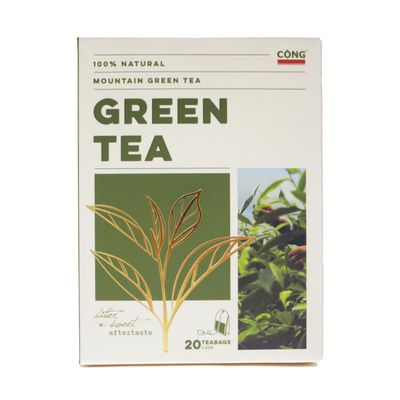 CONG CAPHE - Natural High Mountain Tea, Vietnamese Tea Bags, Rich And Aromatic, Green Tea