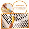 Hoement Multi-Function Stainless Steel Cleaning Spatula Set Double-Headed Cooktop Scraper for Kitchen and Refrigerator Cleaning Tools Heavy-Duty Stove and Oven Scrubber view 4