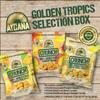 Aycana Golden Tropics Selection Box 100% Dried Fruit Crunchy Pineapple, Mango Gluten-Free, Vegan, Plant-Based Variety Pack, 12 Pouches view 2