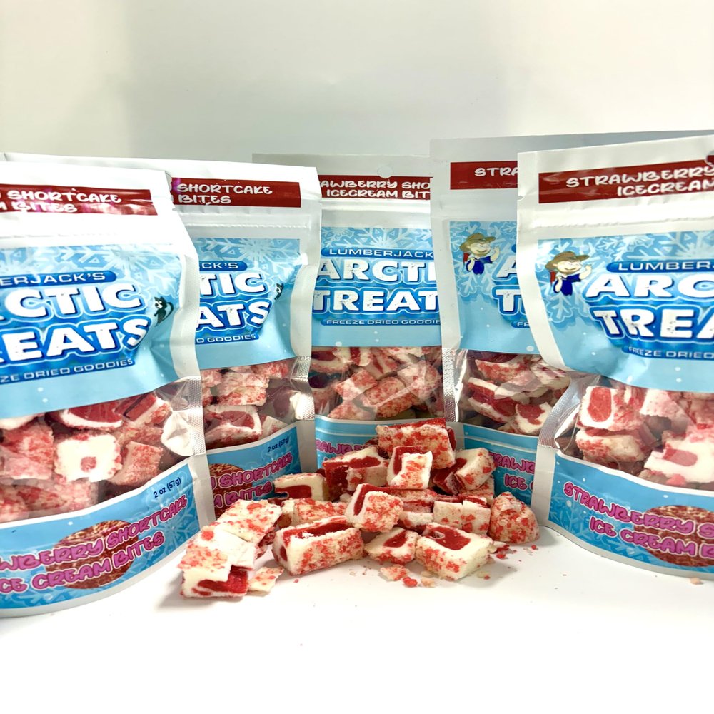 Lumberjack's Arctic Treats Strawberry Shortcake Ice Cream Bites 5 Pk Bundle