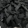 100 Pcs Black Bows, 1.57 Inch Small Ribbon Bow Decorations, Mini Satin Fabric Bows for Crafts and Gift Wrapping (Black) view 1