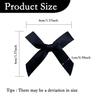 100 Pcs Black Bows, 1.57 Inch Small Ribbon Bow Decorations, Mini Satin Fabric Bows for Crafts and Gift Wrapping (Black) view 2