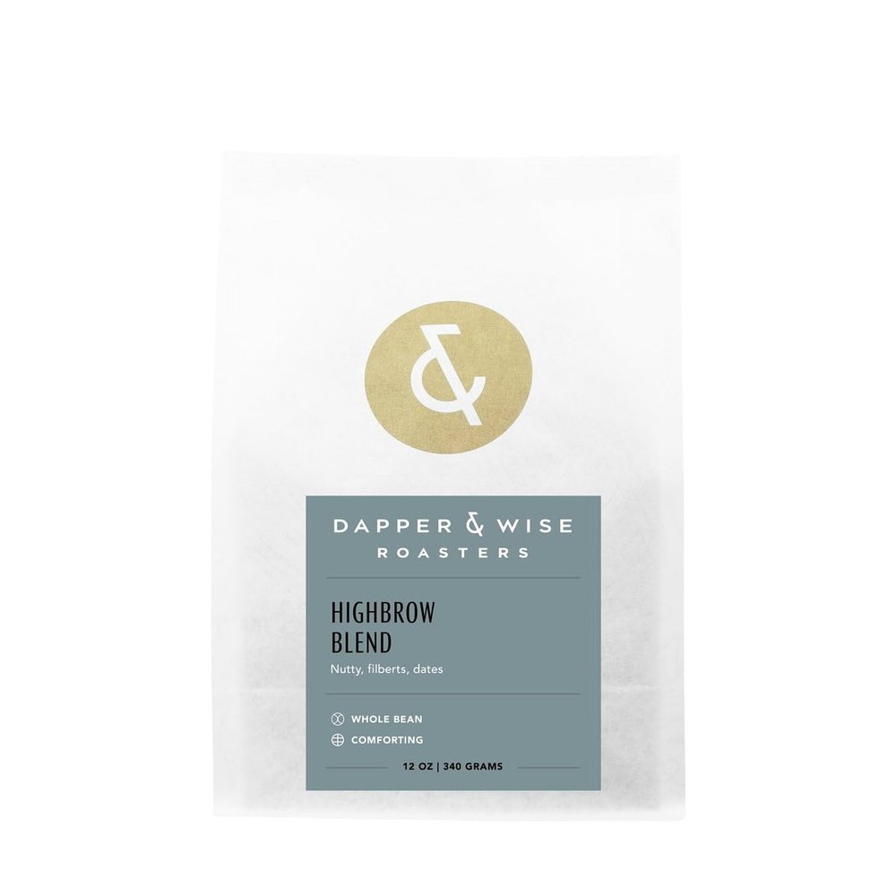 Highbrow Blend - Roasted by Dapper & Wise - Whole Bean Coffee - 2 Pound Bag