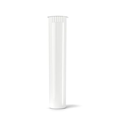 1000 Count - 116mm Plastic Squeeze Pre-Roll Tubes Child Resistant - Water Resistant - Smell/Odor Resistant - Air Resistant - BPA Free (White - Closed)
