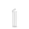 1000 Count - 80mm Plastic Squeeze Pre-Roll Tubes Child Resistant - Water Resistant - Smell/Odor Resistant - Air Resistant - BPA Free (Clear - Open) view 1