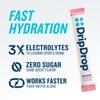 DripDrop Sugar Free Hydration Packets - Zero Strawberry Lemonade - Single Serve Electrolytes Powder Drink Mix - Non-GMO, Gluten Free, Vegan - 32 Sticks view 2