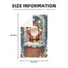 Merry Christmas Santa in The Fireplace Premium Waffle Kitchen Towel Absorbent, Durable & Stylish Dish Towels for Drying Dishes Quick Drying Kitchen Towels Dish Rags 26 X 16 Inches view 2
