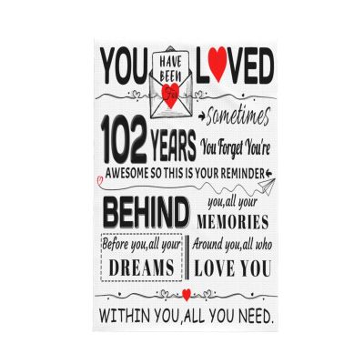 102nd Birthday Gift 102 Years Old Birthday Gifts Premium Waffle Kitchen Towel Absorbent, Durable & Stylish Dish Towels for Drying Dishes Quick Drying Kitchen Towels Dish Rags 26 X 16 Inches
