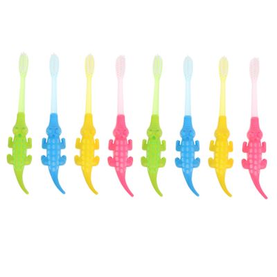 Didiseaon 8pcs Cartoon Boy Girl Toothbrush for Ages Soft Bristle Oral Care Tool for Boy Girl Fun Animal Design Plaque Removal for Healthy Teeth