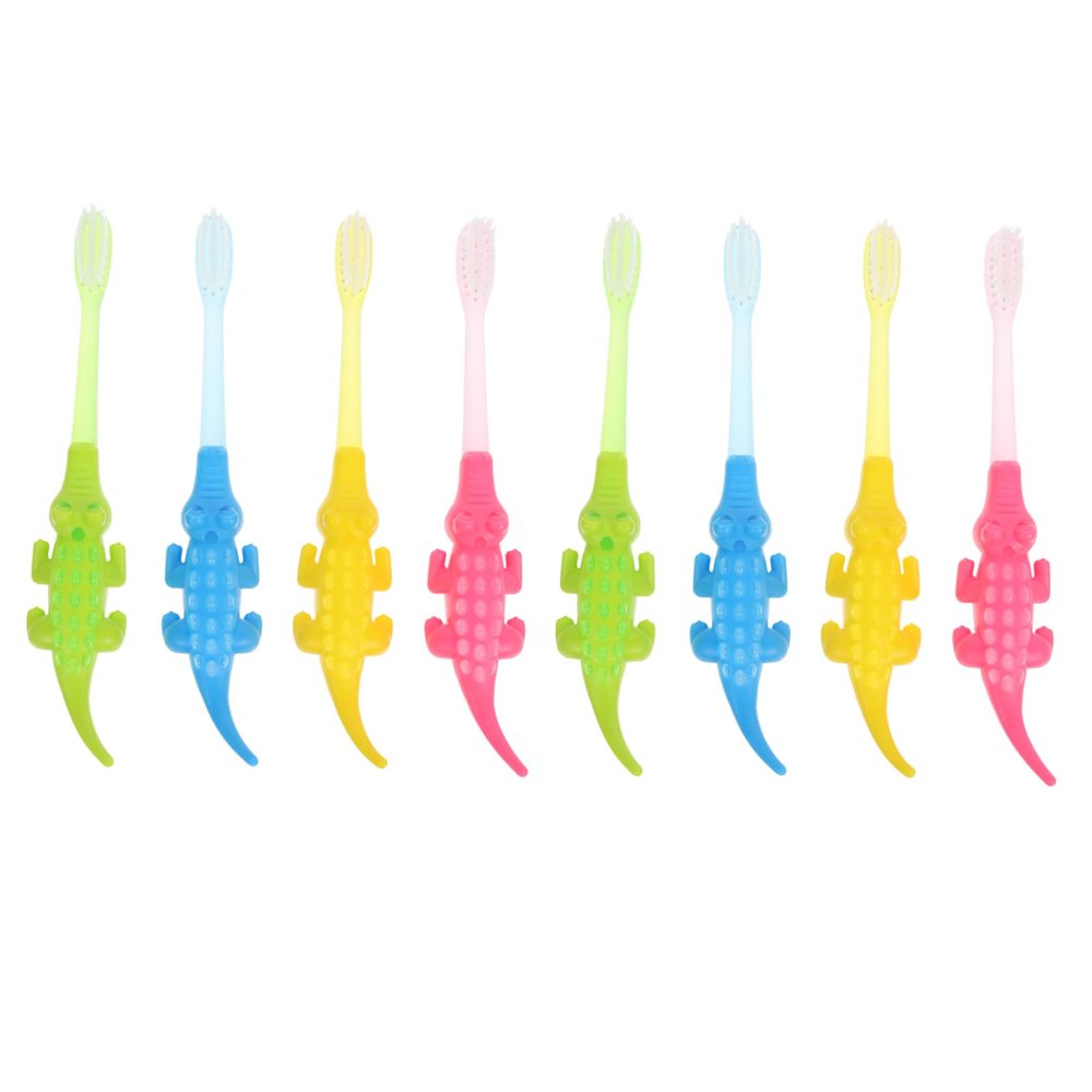 Didiseaon 8pcs Cartoon Boy Girl Toothbrush for Ages Soft Bristle Oral Care Tool for Boy Girl Fun Animal Design Plaque Removal for Healthy Teeth