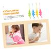 Didiseaon 8pcs Cartoon Boy Girl Toothbrush for Ages Soft Bristle Oral Care Tool for Boy Girl Fun Animal Design Plaque Removal for Healthy Teeth view 3