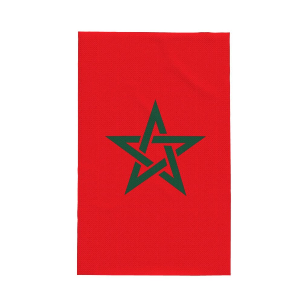 Morocco Moroccan Flag Premium Waffle Kitchen Towel Absorbent, Durable & Stylish Dish Towels for Drying Dishes Quick Drying Kitchen Towels Dish Rags 26 X 16 Inches