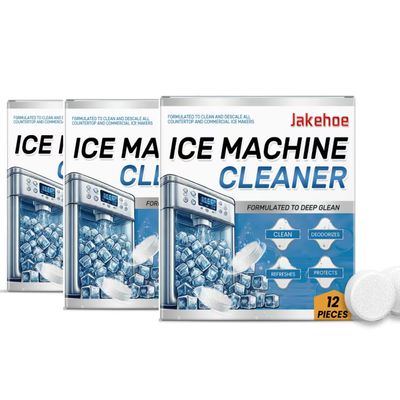 JAKEHOE Ice Machine CleanerAnd Descaler, 36 Pieces, 7.41Ounce, 3 Year Shelf LifeIce Maker Cleaner (3)