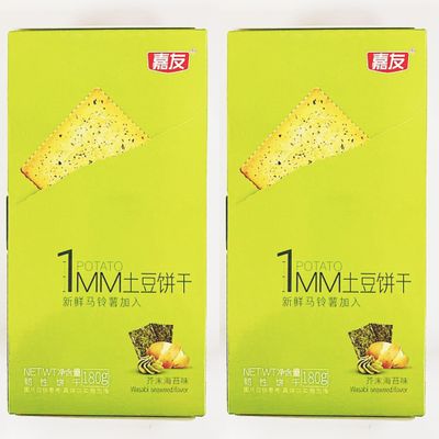 Potato Crackers, Wasabi Seaweed Flavor, 180g, Pack of 2