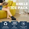 BILITOK Reusable Foot Ankle Ice Pack Wrap for Injuries, Cold Compression Therapy for Achilles Tendonitis, Plantar Fasciitis, Swelling, Sprained, Pain Relief (Black) view 2