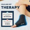 BILITOK Reusable Foot Ankle Ice Pack Wrap for Injuries, Cold Compression Therapy for Achilles Tendonitis, Plantar Fasciitis, Swelling, Sprained, Pain Relief (Black) view 4