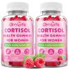 GrnLife 2 Pack Cortisol Gummies for Women, Cortisol Supplements Gummies with Magnesium Ashwagandha Rhodiola Rosea and L-theanine Complex for Relaxation and Zzz Support, Raspberry Flavor, 120 Count view 1