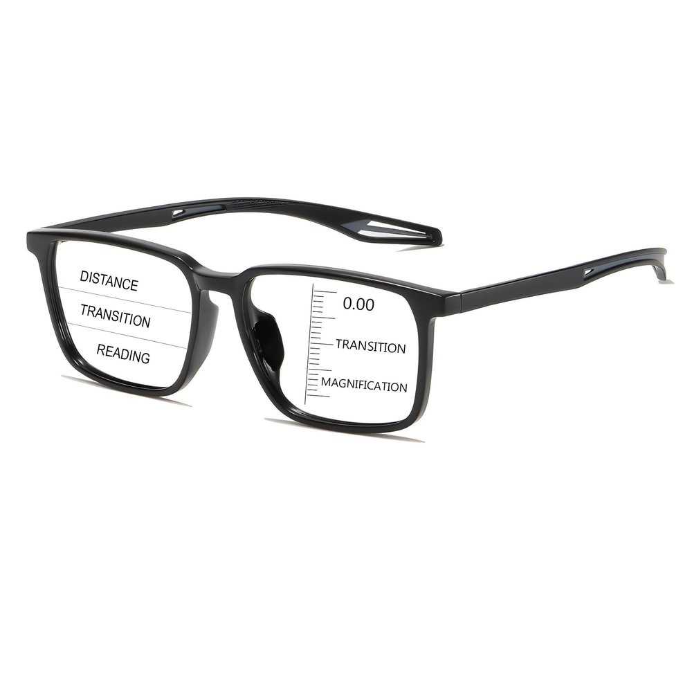 HOOBAY Progressive Multifocus Reading Glasses 2.0 Bifocal Reading Glasses For Men, Blue Light Blocking Anti Uv/eye Strain Computer Readers