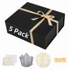 5 Pack Extra Large Black Gift Box 17x14.5x6 inch Luxury Groomsman Box for Presents with Magnetic Closure Lid Collapsible,Birthday,Christmas,Contains Card, Ribbon,Tissue Paper,Shredded Paper Filler view 1