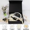 5 Pack Extra Large Black Gift Box 17x14.5x6 inch Luxury Groomsman Box for Presents with Magnetic Closure Lid Collapsible,Birthday,Christmas,Contains Card, Ribbon,Tissue Paper,Shredded Paper Filler view 3