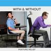 PEAKHILL Posture Plus Back Support Cushion for Pain Relief, (Random Colour) view 4