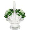 FUNOMOCYA Crystal Flower Basket Decoration Elegant Crystal Craft for Home Car Interior and Tabletop Centerpiece Green Floral Ornament for Unique Gift Giving view 1