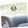FUNOMOCYA Crystal Flower Basket Decoration Elegant Crystal Craft for Home Car Interior and Tabletop Centerpiece Green Floral Ornament for Unique Gift Giving view 4