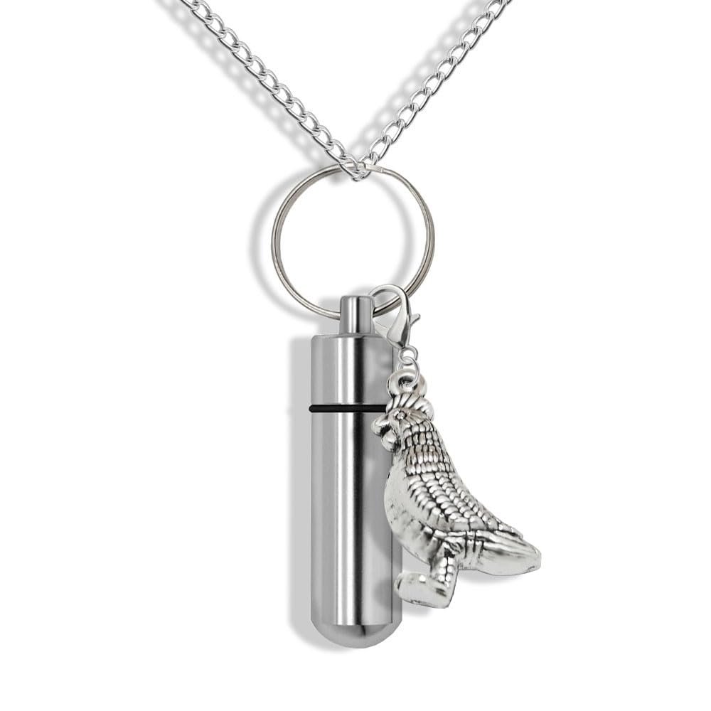 Cock Cremation Necklace | Cock Urn Necklace | Cock Cremation Jewelry | Necklace for Ashes | Remembrance Necklace