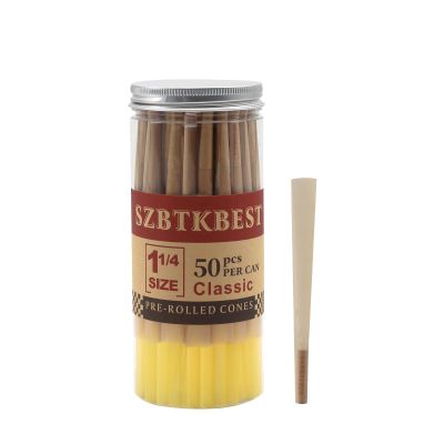 50 Pack Cones Classic 1 1/4 Size Cones Rolling Papers Pre Rolled Cones - Preroll Pre Rolls Paper