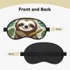 Adorable Sloth Sleep Mask for Side Sleeper, Light Blocking Night Masks for Sleeping Eye Mask for Women Men Eye Cover Soft Comfortable Eye Shade for Travel, Nap view 2