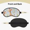 Cute Giraffe Sleep Mask for Side Sleeper, Light Blocking Night Masks for Sleeping Eye Mask for Women Men Eye Cover Soft Comfortable Eye Shade for Travel, Nap view 2