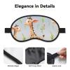 Cute Giraffe Sleep Mask for Side Sleeper, Light Blocking Night Masks for Sleeping Eye Mask for Women Men Eye Cover Soft Comfortable Eye Shade for Travel, Nap view 3