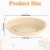 MUXHEL 100PCS 18 OZ Oval Paper Bowls Disposable Bowls Heavy Duty Compostable Bowls for Meal Prep, Milk Cereals, Salads view 2