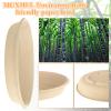 MUXHEL 100PCS 18 OZ Oval Paper Bowls Disposable Bowls Heavy Duty Compostable Bowls for Meal Prep, Milk Cereals, Salads view 4