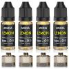 Cocktail Bubble Smoke Gun Accessories, Contains 4 Lemon Flavors, 4 Oil Containers, Suitable for Smoke Bubble GunLemon view 1