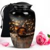 Black Drum Set Urn - Large Urns for Human Ashes Adult Female - Cremation Urns Drum Set - Funeral Urn for Adult Ashes Women 10inch and 200 Cubic Inches view 1