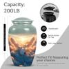 Sunset Drum Large Cremation urns for Human Ashes Adult Man - mini Decorative urn for Human Ashes 1 Large 4 Keepsake view 2