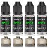 Cocktail Bubble Smoke Gun Accessories, Contains 4 Apple Flavors, 4 Oil Containers, Suitable for Smoke Bubble GunApple view 1