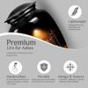 Black Drum Set Large Cremation urns for Human Ashes Adult Man - Memorial urn for Human Ashes Adult Female & Male 10 inch view 4