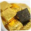 Gold Foil Wrapping Paper for Candy and Chocolate 200Pcs Fine Plaid view 3