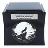 Urn With Wolf Cremaion Urn With Engraved Lone Wolf (Black/Design1/Plaque) view 2