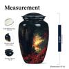 KARYLIZ Fishing Cremation Urns for Men - Black 10" Large Funeral Urn with 3" Mini Keepsake Set - Sunset Decorative Cremation Urns - Tiny Urn for Human Ashes - Funeral for Human Ashes Adult Man view 2