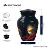 KARYLIZ Fishing Cremation Urns for Men - Black 10" Large Funeral Urn with 3" Mini Keepsake Set - Sunset Decorative Cremation Urns - Tiny Urn for Human Ashes - Funeral for Human Ashes Adult Man view 3
